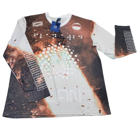 FLAN LABS Rocket Soccer Jersey Mens XL Graphics Breathable Lightweight NWT - Picture 1 of 11